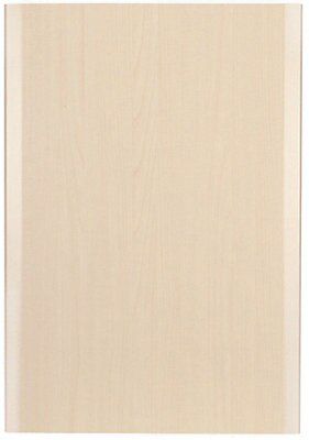 IT Kitchens Sandford Maple Effect Modern Maple effect Modern Standard Cabinet door W 500mm H 715mm T 18mm