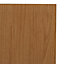 IT Kitchens Sandford Textured Oak Effect Slab Integrated appliance Cabinet door (W)600mm (H)715mm (T)18mm