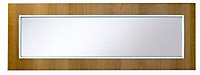 IT Kitchens Sandford Walnut effect Glazed bridging door & pan drawer front, (W)1000mm (H)356mm (T)18mm