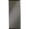 IT Kitchens Santini Gloss anthracite Drawerline door & drawer front, (W)300mm (H)715mm (T)18mm