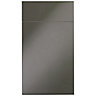 IT Kitchens Santini Gloss anthracite Drawerline door & drawer front, (W)400mm (H)715mm (T)18mm