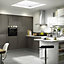 IT Kitchens Santini Gloss Anthracite Slab Bridging Cabinet door (W)600mm (H)277mm (T)18mm