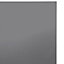 IT Kitchens Santini Gloss Anthracite Slab Oven Filler panel (H)115mm (W)597mm