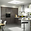 IT Kitchens Santini Gloss Anthracite Slab Tall Cabinet door (W)500mm (H)895mm (T)18mm