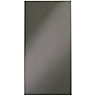 IT Kitchens Santini Gloss Anthracite Slab Tall larder Cabinet door (W)300mm (H)2092mm (T)18mm, Set of 2