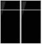 IT Kitchens Santini Gloss black Door & drawer, (W)925mm (H)720mm (T)18mm