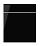 IT Kitchens Santini Gloss black Drawerline door & drawer front, (W)600mm (H)715mm (T)18mm