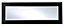 IT Kitchens Santini Gloss black Glazed bridging door & pan drawer front, (W)1000mm (H)356mm (T)18mm