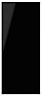 IT Kitchens Santini Gloss Black Slab Appliance & larder Deep wall end panel (H)720mm (W)335mm