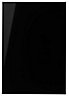 IT Kitchens Santini Gloss Black Slab Standard Cabinet door (W)500mm (H)715mm (T)18mm