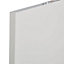 IT Kitchens Santini Gloss Cream Slab Base corner Cabinet door (W)925mm (H)720mm (T)18mm, Set of 2