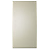 IT Kitchens Santini Gloss Cream Slab Fridge/Freezer Cabinet door (W)600mm (H)1377mm (T)18mm