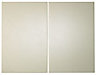 IT Kitchens Santini Gloss Cream Slab Larder Cabinet door (W)600mm (H)1912mm (T)18mm, Set of 2