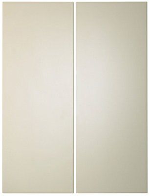 IT Kitchens Santini Gloss Cream Slab Wall Corner Cabinet Door (W)250mm ...