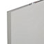 IT Kitchens Santini Gloss Grey Slab Standard Cabinet door (W)400mm (H)715mm (T)18mm