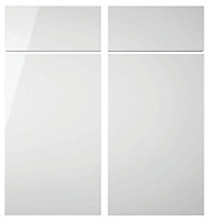 IT Kitchens Santini Gloss white Door & drawer, (W)925mm (H)720mm (T)18mm