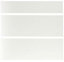 IT Kitchens Santini Gloss White Slab Drawer front (W)800mm, Set of 3