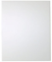 IT Kitchens Santini Gloss White Slab Integrated appliance Cabinet door (W)600mm