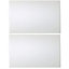 IT Kitchens Santini Gloss White Slab Tall larder Cabinet door (W)600mm, Set of 2