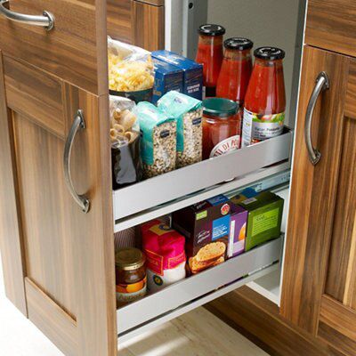 IT Kitchens Silver Storage system | DIY at B&Q