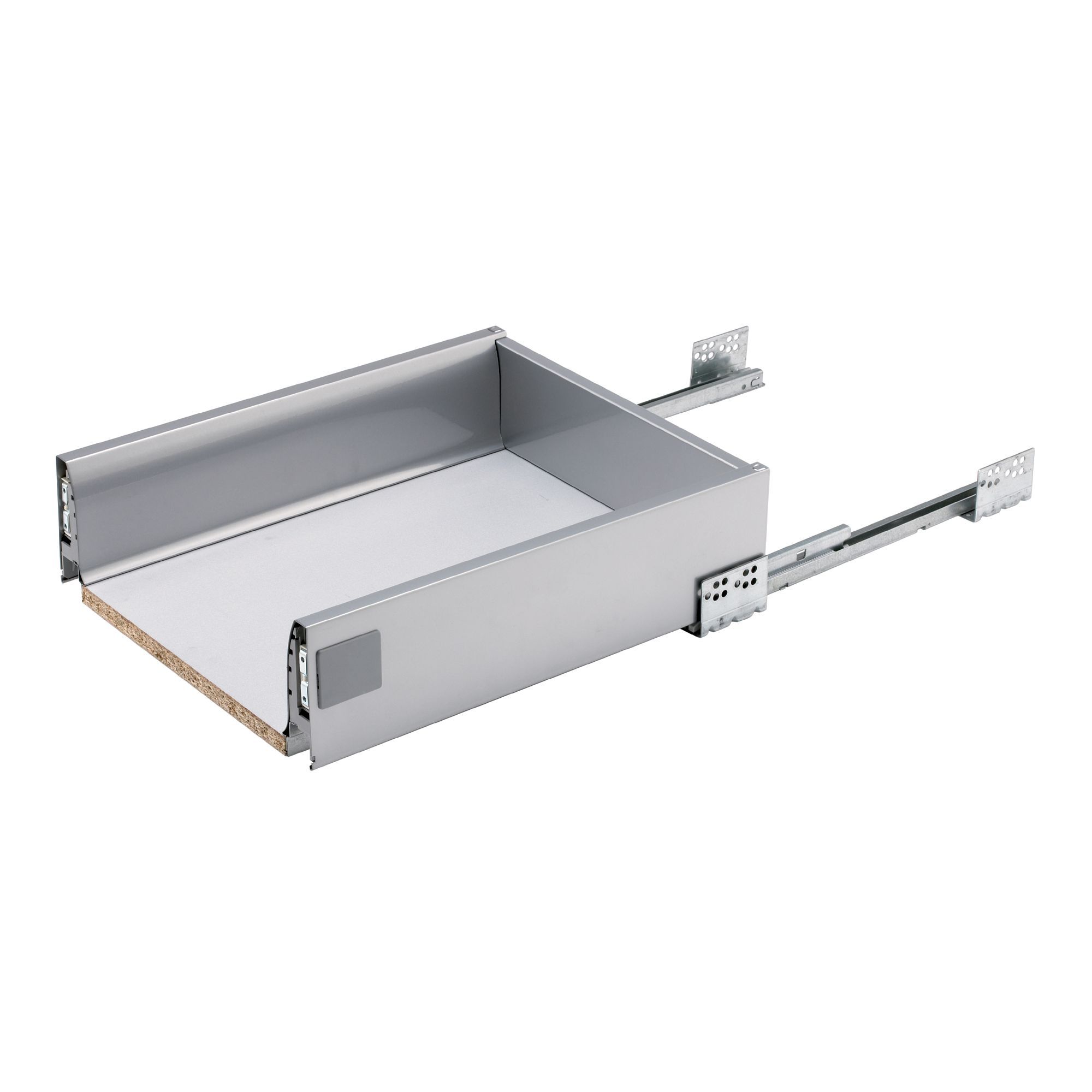 IT Kitchens Stainless steel effect Drawer box (W)368mm ...