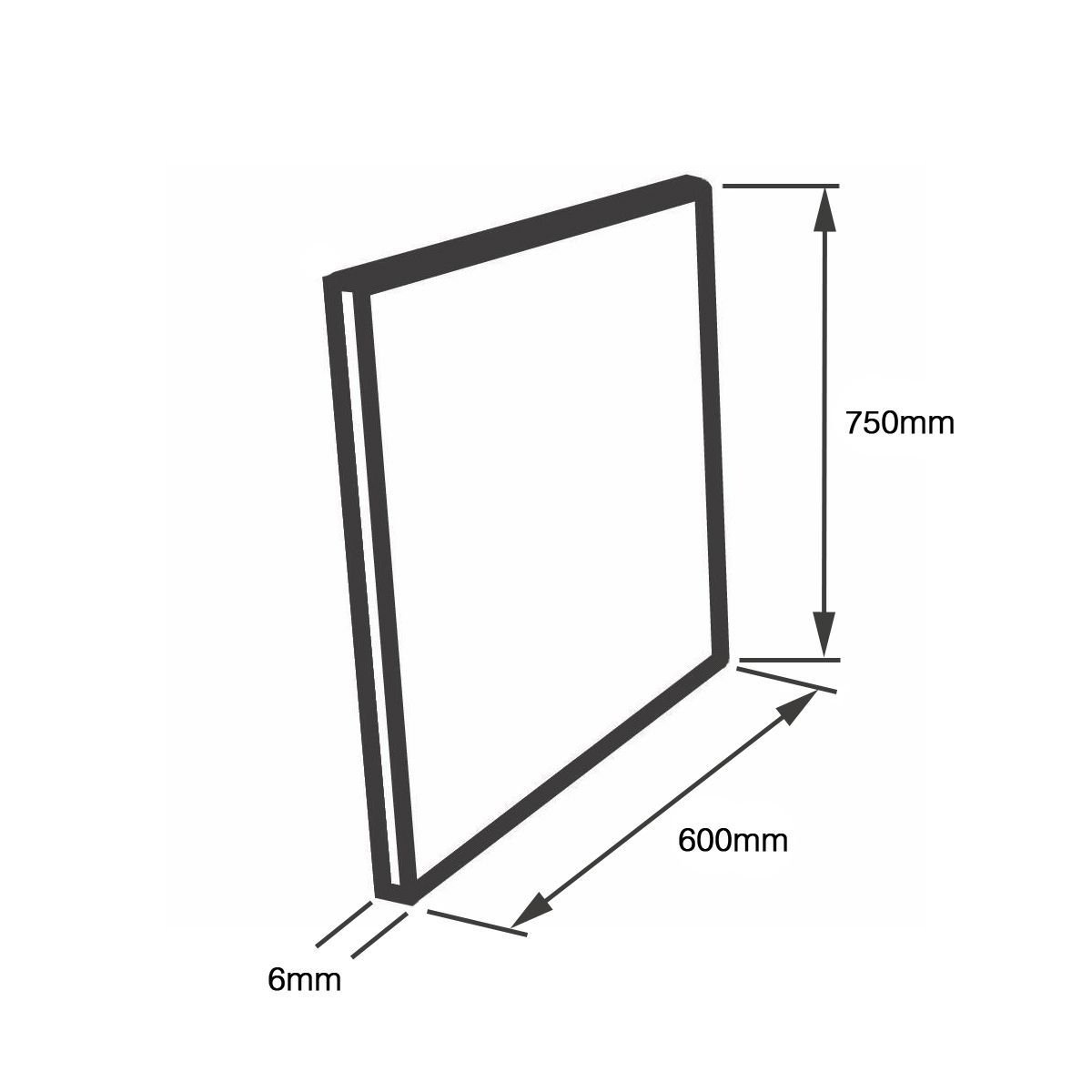 It Kitchens Stainless Steel Splashback H 750mm W 600mm Diy At B Q