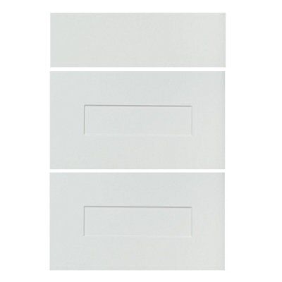 IT Kitchens Stonefield Ivory Classic Drawer front (W)500mm, Set of 3