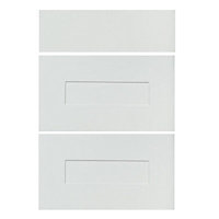 IT Kitchens Stonefield Ivory Classic Drawer front (W)600mm, Set of 3