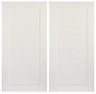 IT Kitchens Stonefield Ivory Classic Wall corner Cabinet door (W)250mm (H)715mm (T)20mm, Set of 2