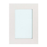 IT Kitchens Stonefield Stone Classic Tall glazed Cabinet door (W)500mm (H)895mm (T)20mm