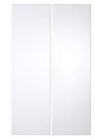 IT Kitchens Stonefield White Classic Style Base corner Cabinet door (W)925mm (H)720mm (T)20mm, Set of 2