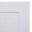 IT Kitchens Stonefield White Classic Style Cabinet door (W)600mm (H)1197mm (T)20mm
