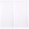 IT Kitchens Stonefield White Classic Style Wall corner Cabinet door (W)250mm, Set of 2