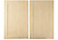IT Kitchens Westleigh Contemporary Maple Effect Shaker Cabinet door (W)600mm (H)1912mm (T)18mm, Set of 2