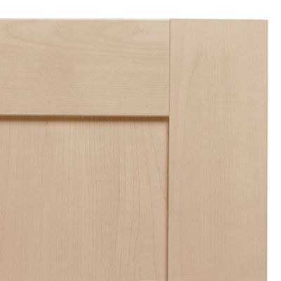IT Kitchens Westleigh Contemporary Maple Effect Shaker Cabinet door (W)600mm (H)277mm (T)18mm