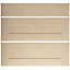 IT Kitchens Westleigh Contemporary Maple Effect Shaker Drawer front, Set of 3