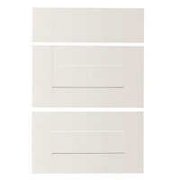 IT Kitchens Westleigh Ivory Style Shaker Drawer front (W)600mm, Set of 3