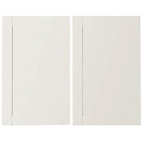 IT Kitchens Westleigh Ivory Style Shaker Larder Cabinet door (W)600mm (H)1912mm (T)18mm, Set of 2