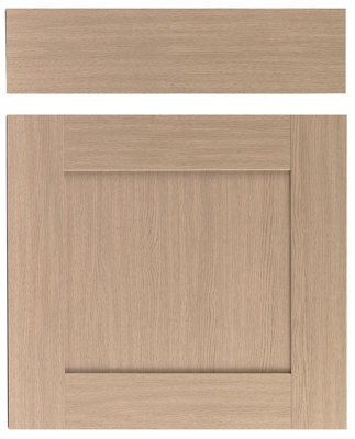 IT Kitchens Westleigh Textured Oak Effect Shaker Drawerline Door ...