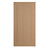 IT Kitchens Westleigh Textured Oak Effect Shaker Fridge/Freezer Cabinet door (W)600mm (H)1197mm (T)18mm