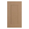 IT Kitchens Westleigh Textured Oak Effect Shaker Standard Cabinet door (W)400mm (H)715mm (T)18mm