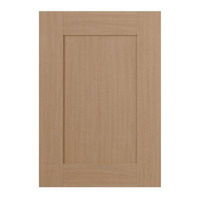 IT Kitchens Westleigh Textured Oak Effect Shaker Standard Cabinet Door (W)500mm (H)715mm (T)18mm ...