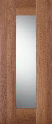 IT Kitchens Westleigh Walnut Effect Shaker Cabinet door (W)300mm (H)715mm (T)18mm