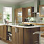 IT Kitchens Westleigh Walnut Effect Shaker Cabinet door (W)600mm (H)1912mm (T)18mm, Set of 2