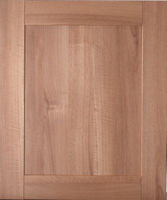 IT Kitchens Westleigh Walnut Effect Shaker Cabinet door (W)600mm | DIY