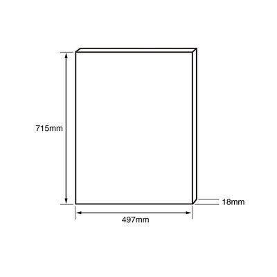 IT Kitchens Westleigh Walnut Effect Shaker Standard Cabinet door (W ...