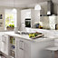 IT Kitchens White Classic Style Gloss White Cornice, (L)2400mm