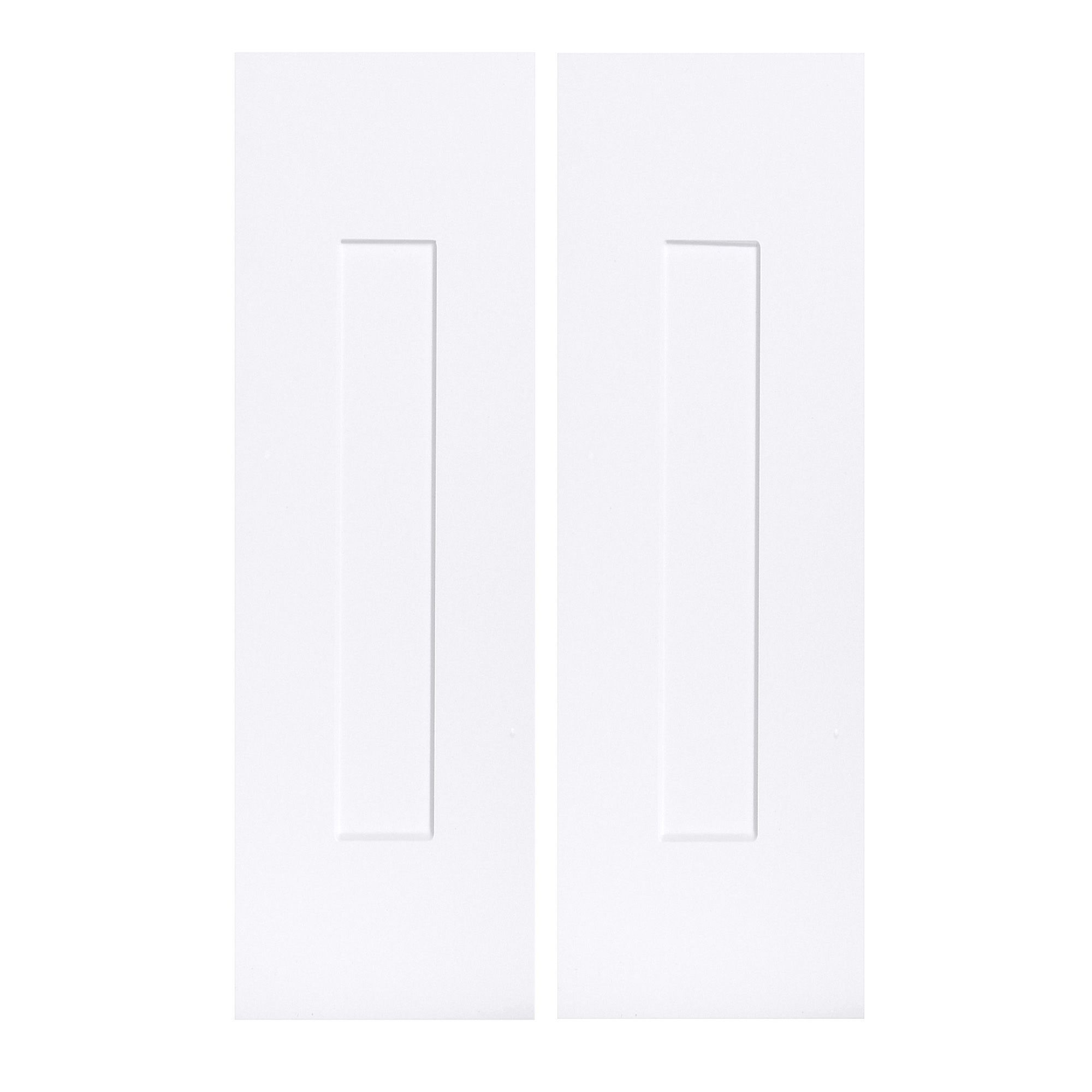 IT Kitchens White Classic Style Tall corner door (W)250mm, Set of 2 DIY at B&Q