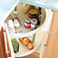 IT Kitchens White Corner cabinet carousel, (W)500mm