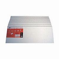 Jablite Polystyrene 25mm Insulation board (L)1.2m (W)0.45m, Pack of 8